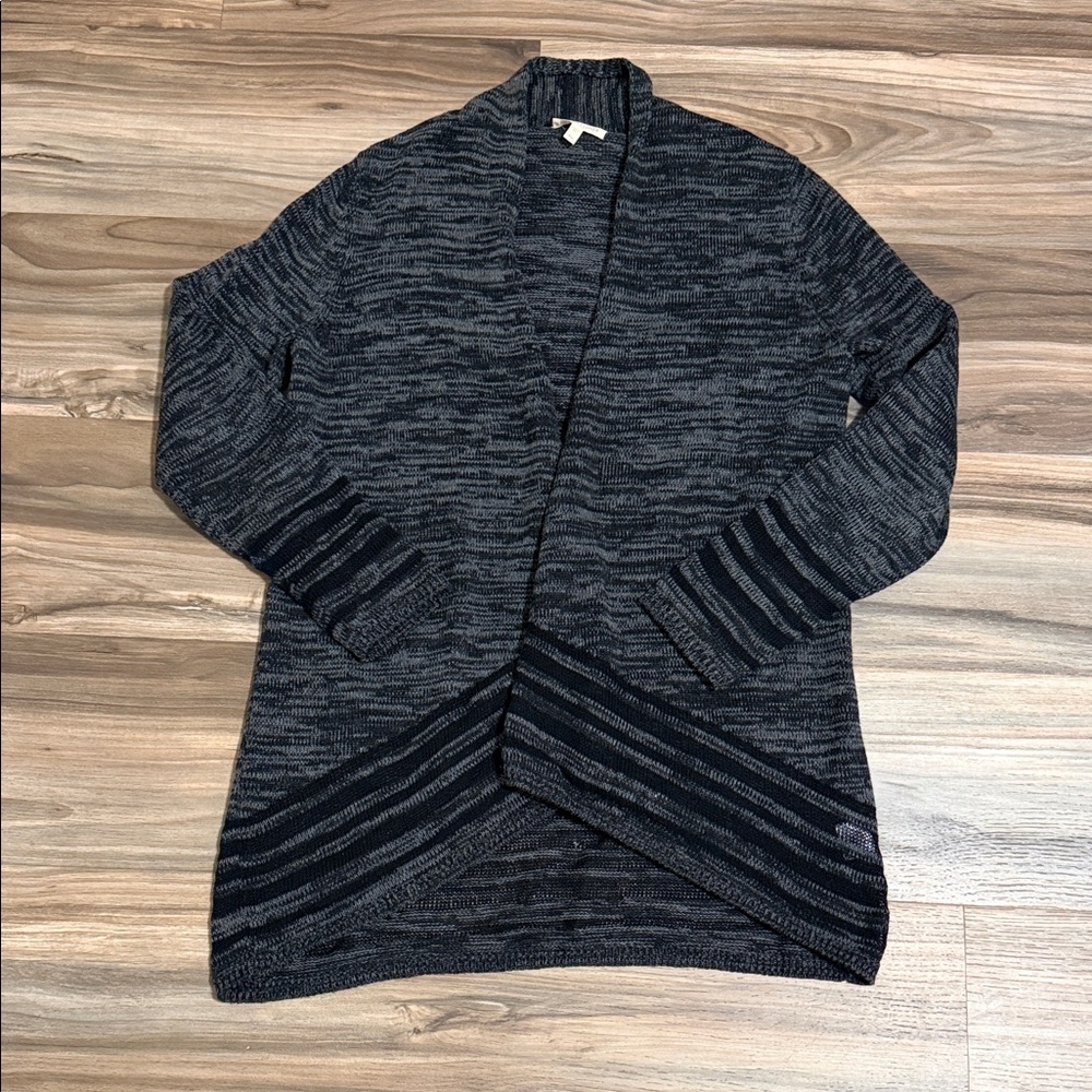 Eileen Fisher Women’s MP Organic Cotton Open Front Cardigan Sweater Lagenlook